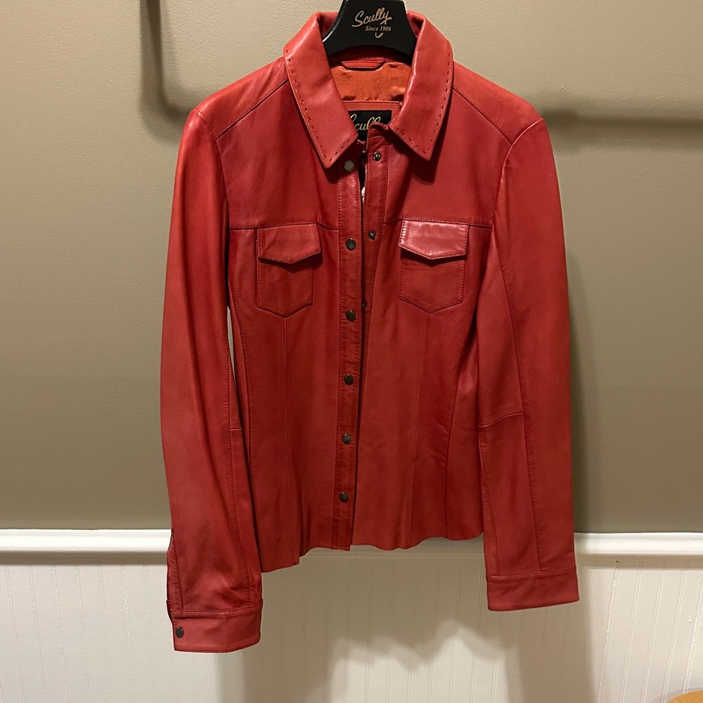 Scully Vibrant Red Leather Jacket